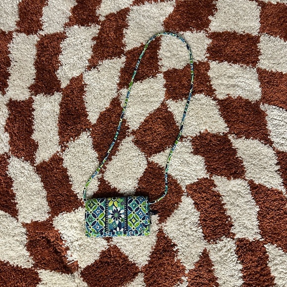 Vera Bradley Teal Textured Crossbody Bag - Picture 1 of 4